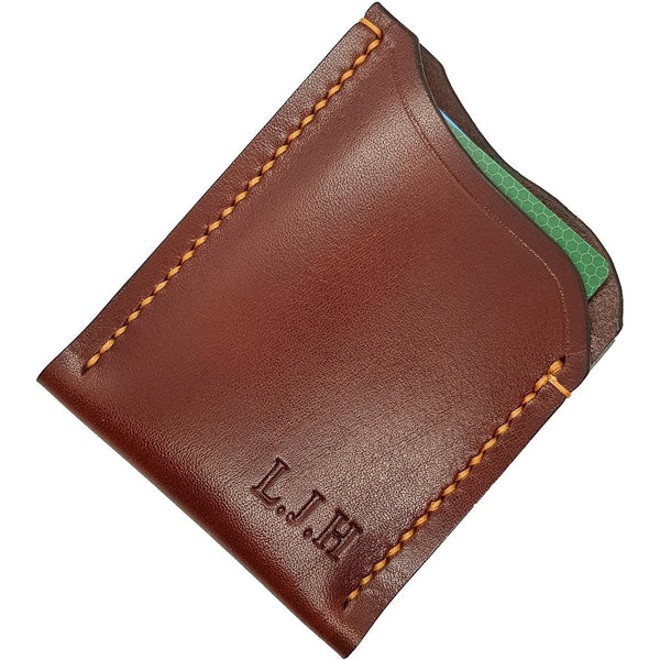 Card Holder Wallet Chestnut Veg Tan Leather