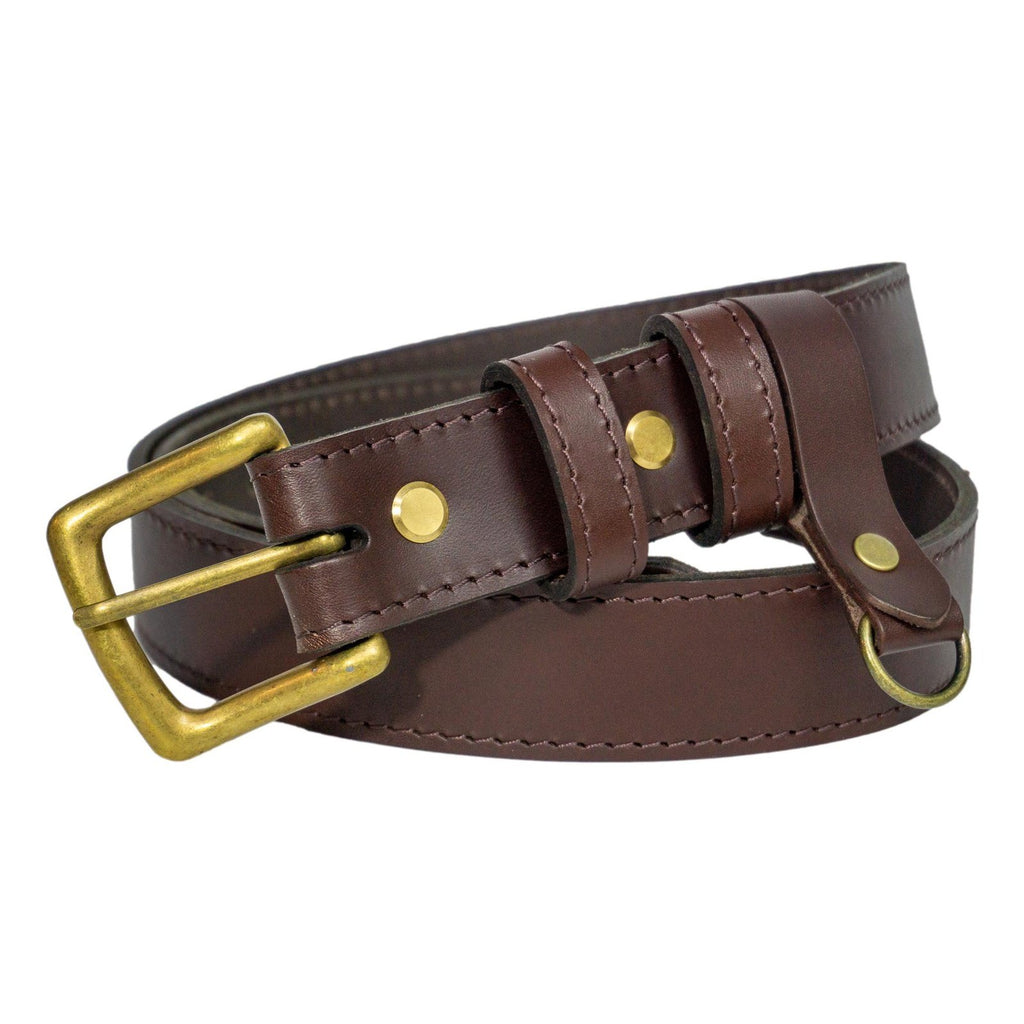 Leather Belt / Chestnut Leather Belt 9 Hole.