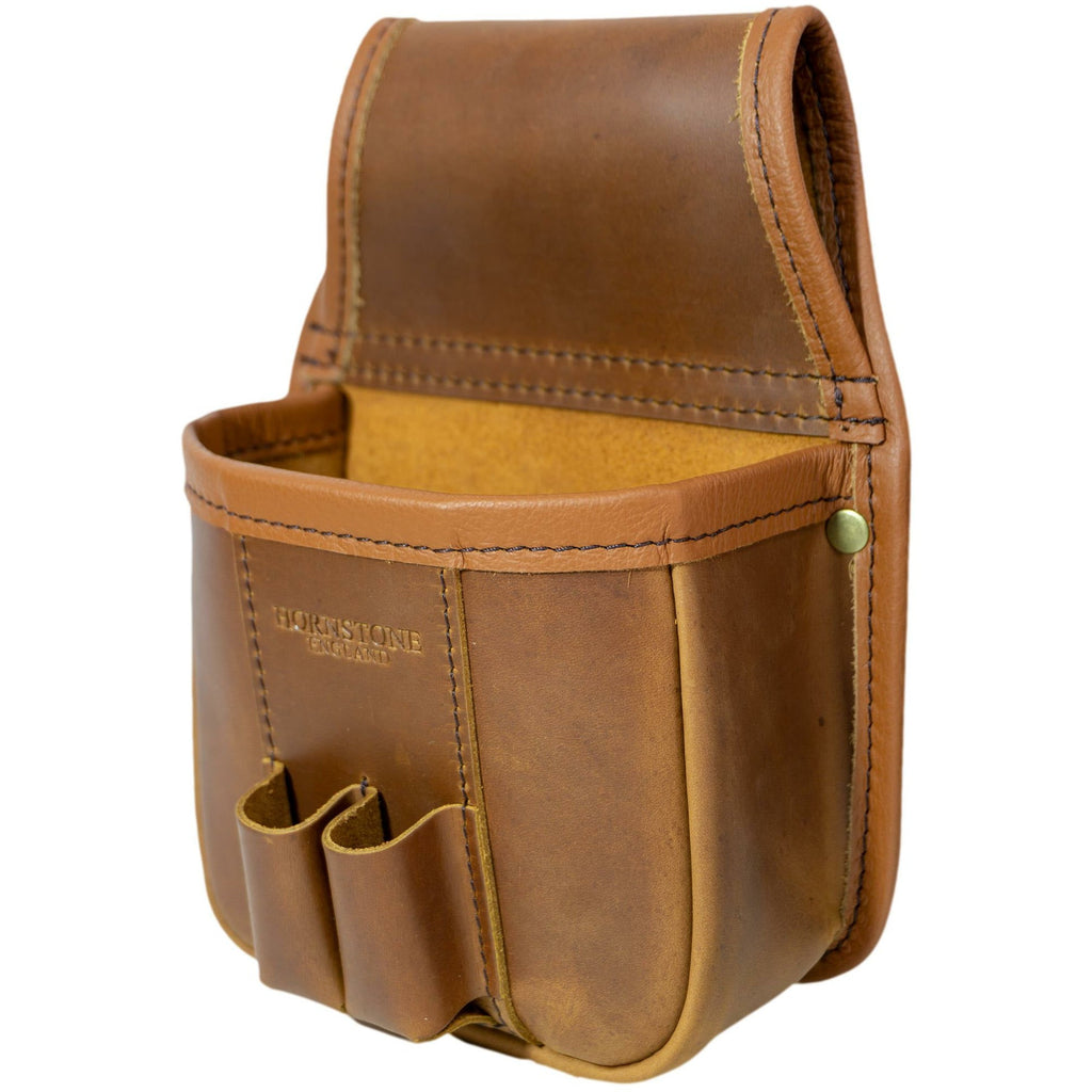 Cartridge Pouch RGB25 Spiced Tan Leather Holds 1 x Box or Loose Shells.