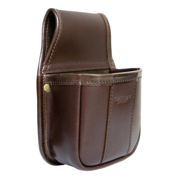 Cartridge Pouch RGB25 Chestnut Brown Leather Holds 1 x Box or Loose Shells Optional Loops And Linings