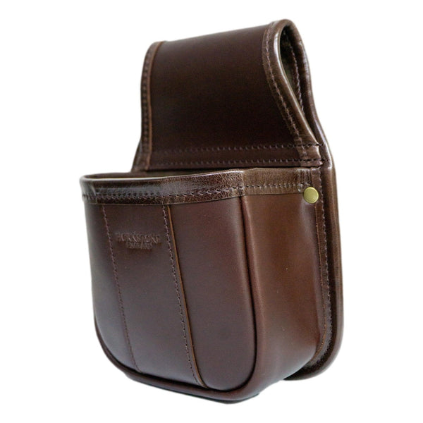 Cartridge Pouch RGB25 Chestnut Brown Leather Holds 1 x Box or Loose Shells Optional Loops And Linings