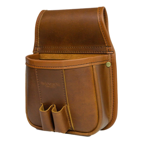Leather shotgun cartridge pouch hotsell